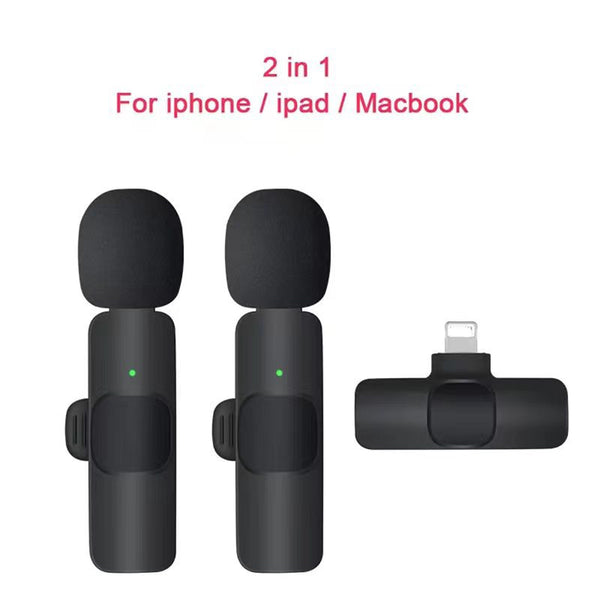 Wireless Lavalier Microphone K1K9J13 One to Two Live Broadcasting Wireless Lavalier Microphone